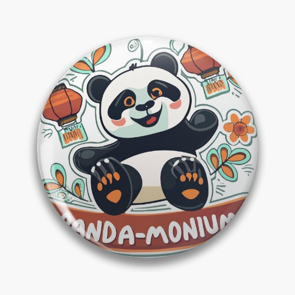 Item preview, Panda-monium - Playful Panda & Chinese Lanterns designed and sold by NiftyWrx.