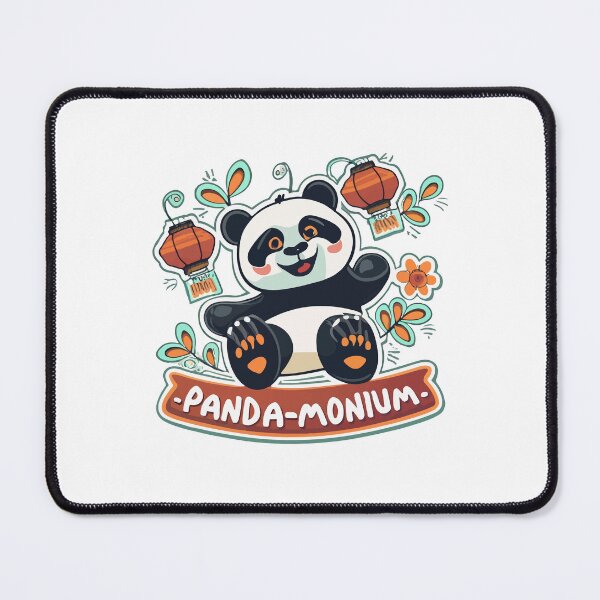 Item preview, Panda-monium - Playful Panda & Chinese Lanterns designed and sold by NiftyWrx.