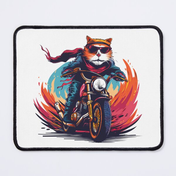 Item preview, Cats Riding Motorcycles designed and sold by PeelZinc.