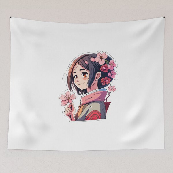 Item preview, Serene Anime Cherry Blossom Watercolor designed and sold by NiftyWrx.