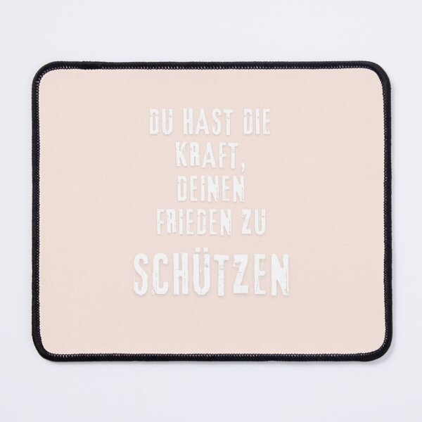 Item preview, Du hast die Kraft, deinen Frieden zu schützen | Pink Background designed and sold by RM-Journey.