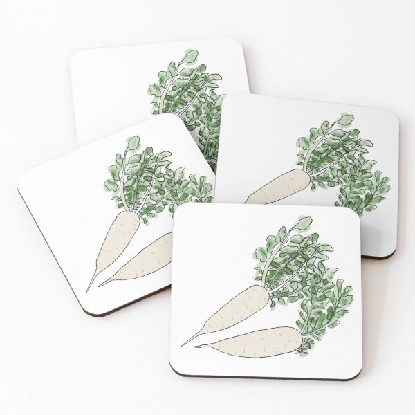 Item preview, White Radishes designed and sold by inkyhabit.