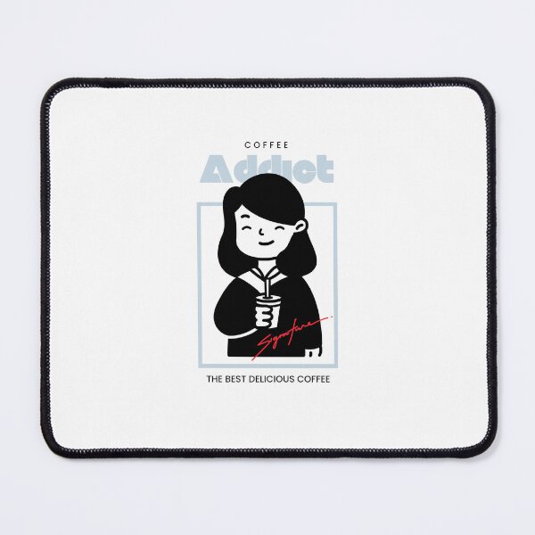 Item preview, Coffee Addict - THE BEST DELICIOUS COFFEE | White Background designed and sold by RM-Journey.