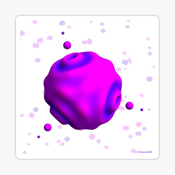 Liquid World - Tetrahedral Interference - Eye-catching Mathematical Art Sticker