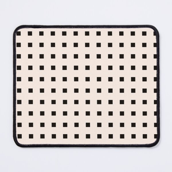 Item preview, Modern Black Squares in Cream Geometric Seamless Pattern designed and sold by owliedesign.