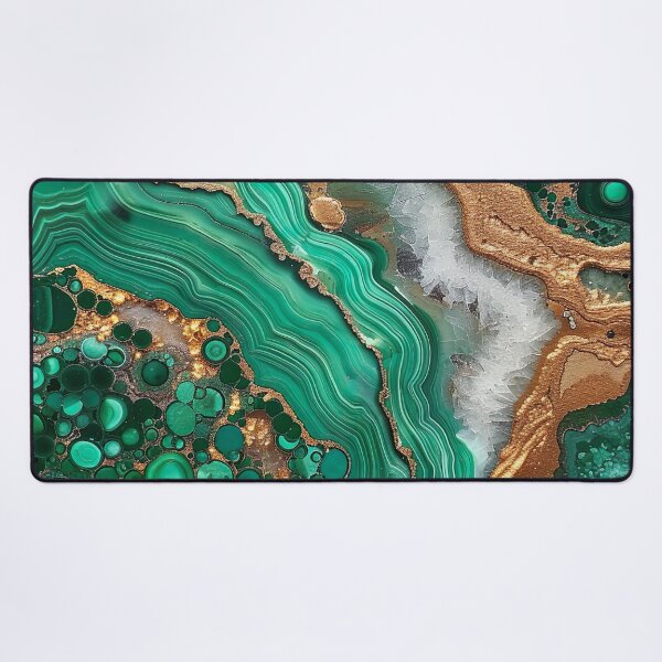 Item preview, Abstract Art Malachit Stone (Photo of Glitter Only - Not Reflective) designed and sold by fluffstuffgifts.