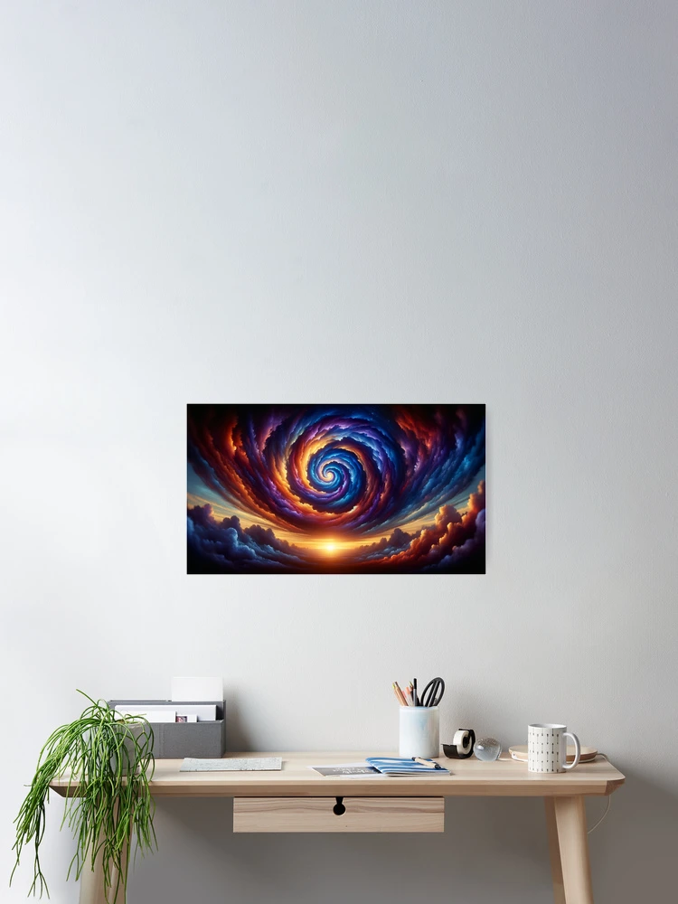 Thumbnail 2 of 3, Poster, Cosmic Swirl designed and sold by Sienna Hamilton-Katene.