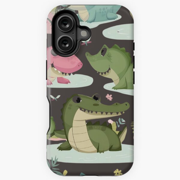 Artikel-Vorschau von Croccy Winter Herps Croco lächelt niemals ein Lok-Dile-Krokodil an, designt und verkauft von DunuStore.