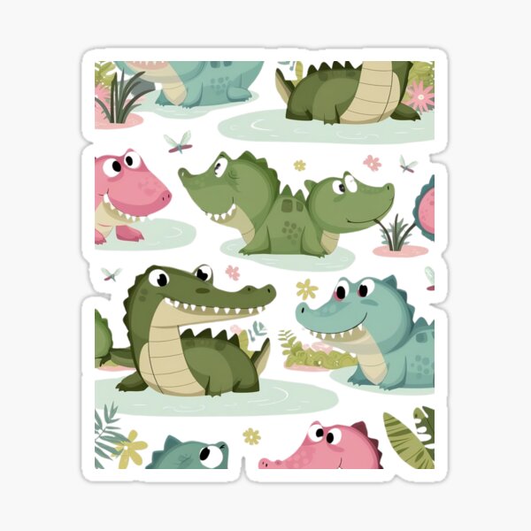 Artikel-Vorschau von Croccy Winter Herps Croco lächelt niemals ein Lok-Dile-Krokodil an, designt und verkauft von DunuStore.