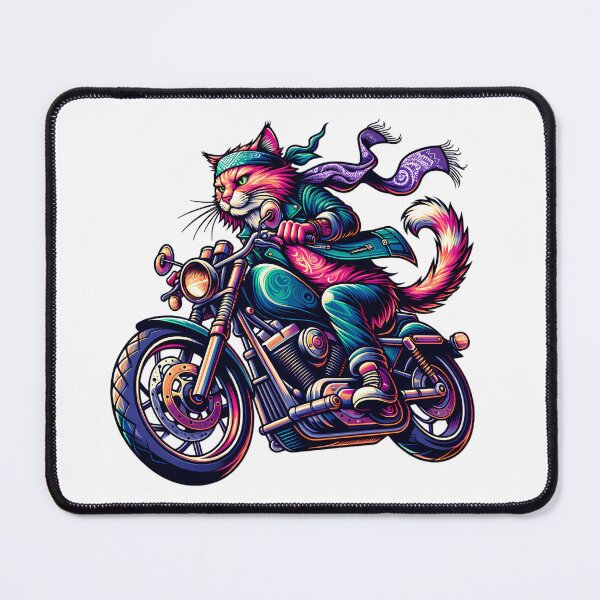 Item preview, Cats Riding Motorcycles designed and sold by PeelZinc.
