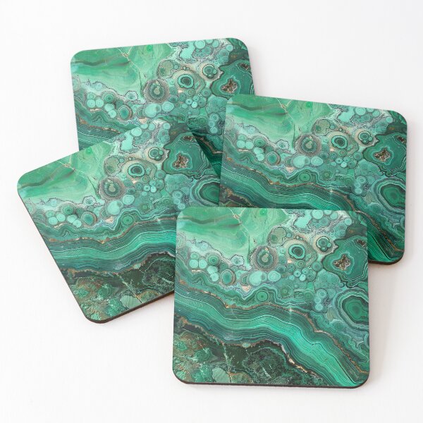 Item preview, Abstract Art Malachit Stone (Photo of Glitter Only - Not Reflective) designed and sold by fluffstuffgifts.