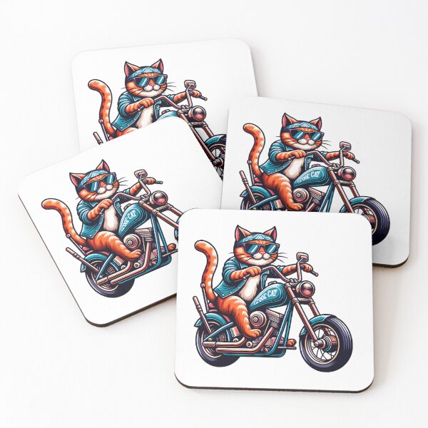 Item preview, Cats Riding Motorcycles designed and sold by PeelZinc.