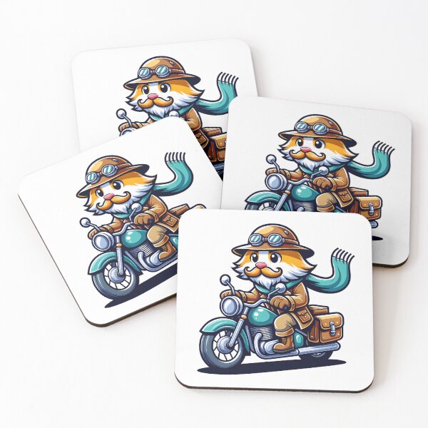 Item preview, Cats Riding Motorcycles designed and sold by PeelZinc.