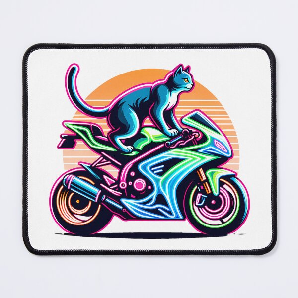 Item preview, Cats Riding Motorcycles designed and sold by PeelZinc.