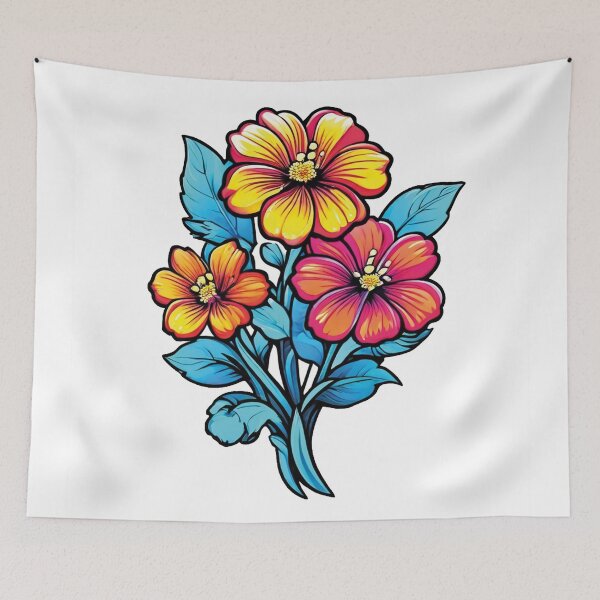 Item preview, Colorful Flowers: A Dance of Colors and Life designed and sold by Ink-Kreativ.
