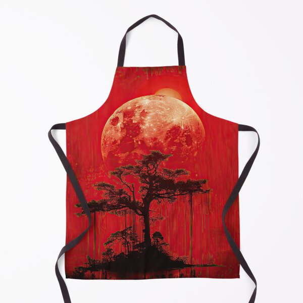 Item preview, Stark Beauty: Bonsai Under a Red Moon designed and sold by EG Creativity Art.