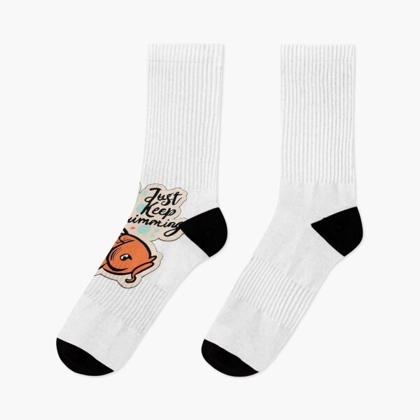 Item preview, Playful Koi Fish 'Just Keep Swimming' Artwork designed and sold by NiftyWrx.