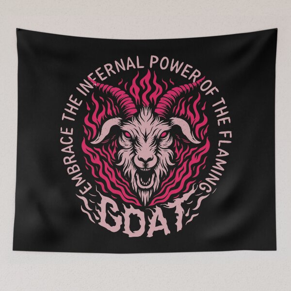 Item preview, Goat Head Fire Flame Design designed and sold by CropWear.