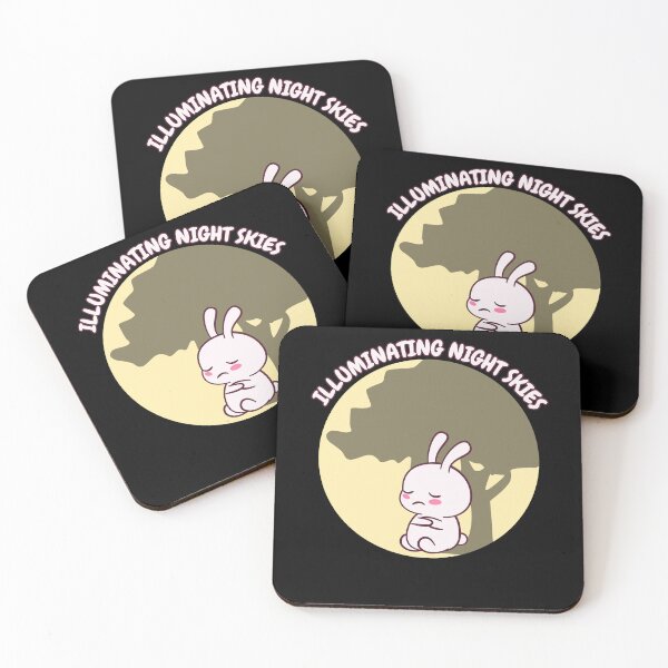 Item preview, rabbit in the moon designed and sold by darkthings design.