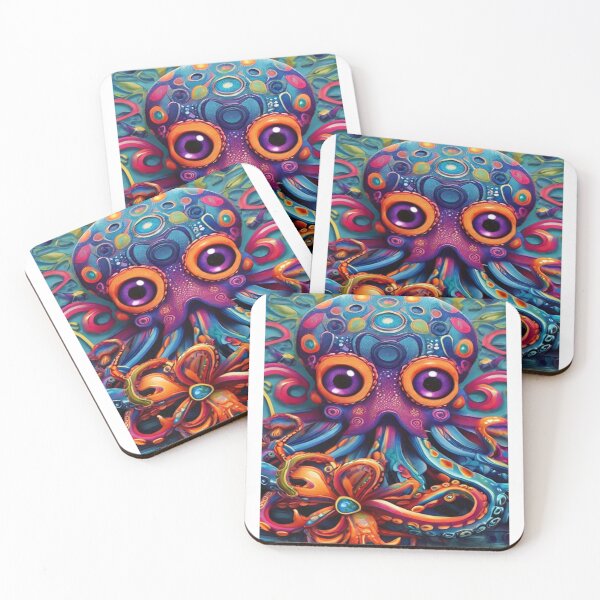 Item preview, Octopus Huichol art  designed and sold by Atelier-Arcano.