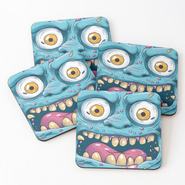 Item preview, Whimsical Blue Creature with a Wide Grin designed and sold by PICbyFemke.