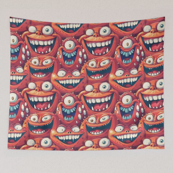 Item preview, Cacophony of Red Tentacled Monsters Laughing designed and sold by PICbyFemke.