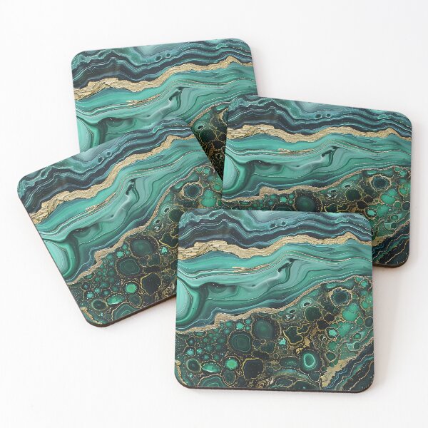 Item preview, Abstract Art Malachit Stone (Photo of Glitter Only - Not Reflective) designed and sold by fluffstuffgifts.