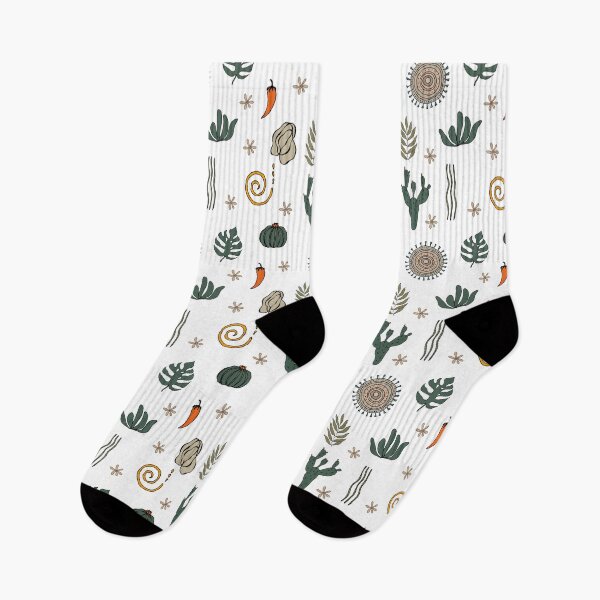 Artikelvorschau, Muster im Boho-Stil mit Pflanzen und abstrakten Elementen entworfen und verkauft von Oleksandra Yurchenko.