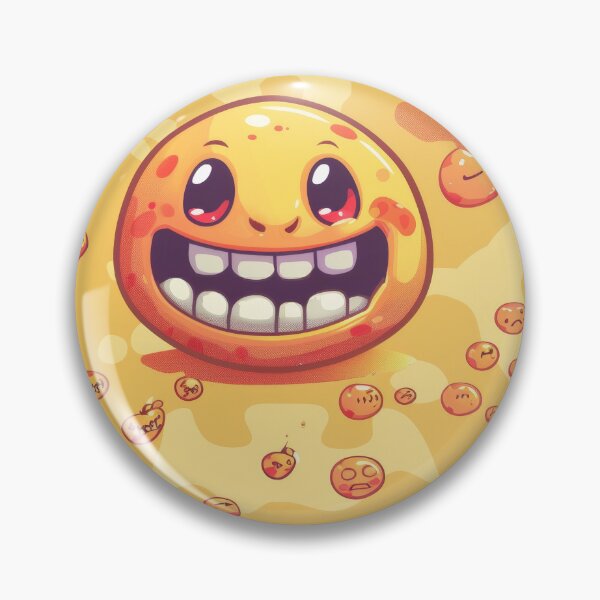 Item preview, Gleeful Orange Bubbles with Smiling Faces designed and sold by PICbyFemke.