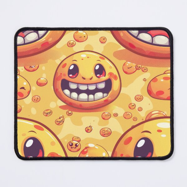 Item preview, Gleeful Orange Bubbles with Smiling Faces designed and sold by PICbyFemke.