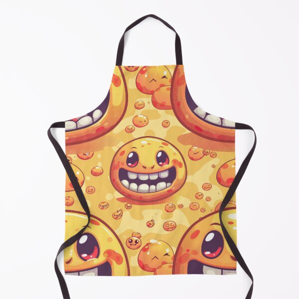Item preview, Gleeful Orange Bubbles with Smiling Faces designed and sold by PICbyFemke.