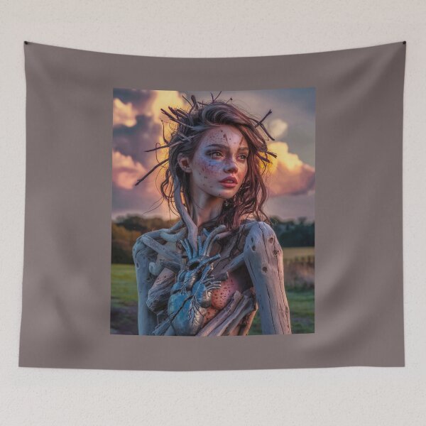 Item preview, Wooden Lady Iron Heart designed and sold by LuxProCoolShirt.