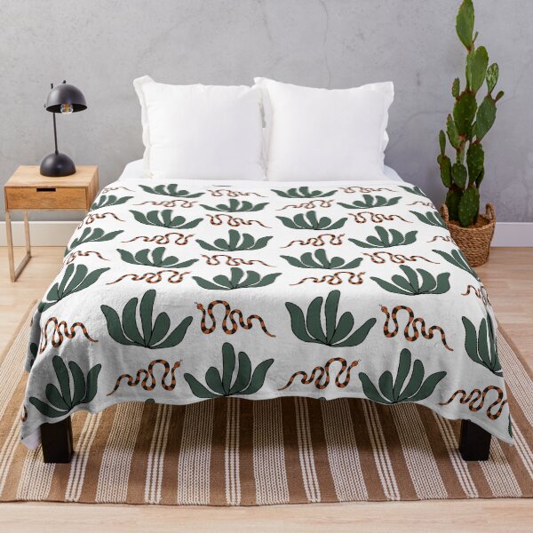 Item preview, Boho style pattern with plants and snakes designed and sold by Oleksandra Yurchenko.