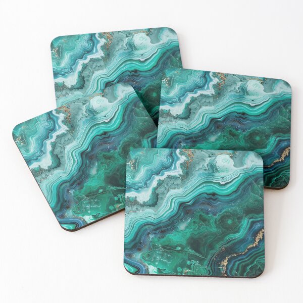 Item preview, Abstract Art Malachit Stone (Photo of Glitter Only - Not Reflective) designed and sold by fluffstuffgifts.