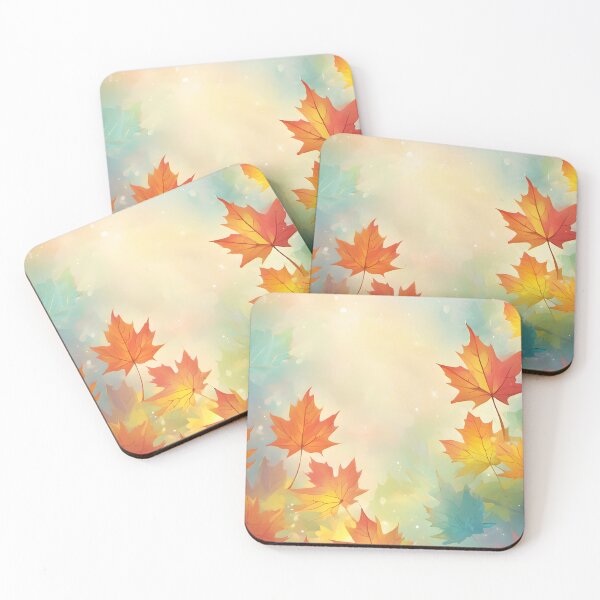 Item preview, background pattern maple leaves pastel designed and sold by orthodox-icon.