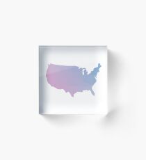 United States of America Acrylic Block