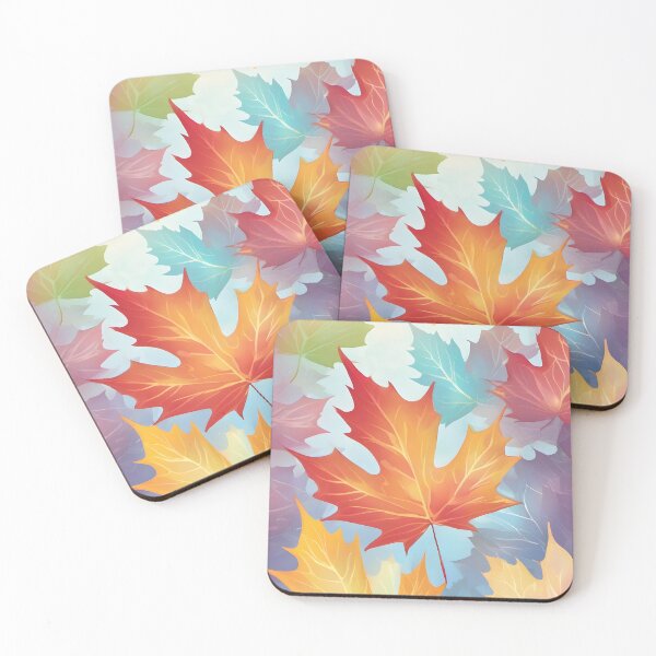 Item preview, background pattern maple leaves pastel designed and sold by orthodox-icon.