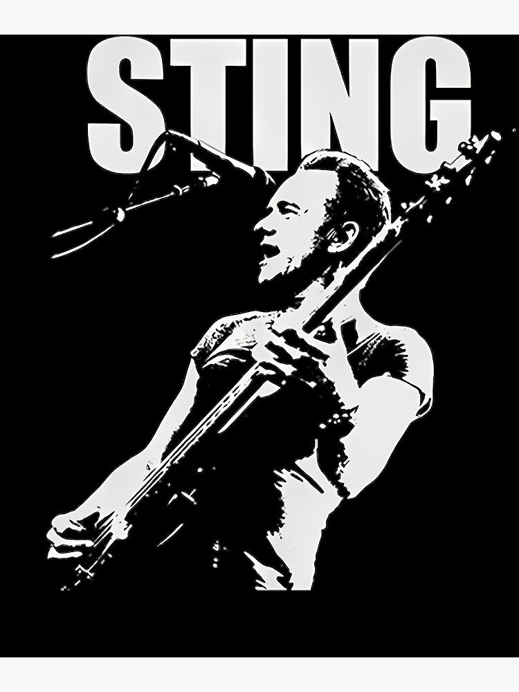"Sting Musician and activist Vintage" Poster by JeanPetit Redbubble