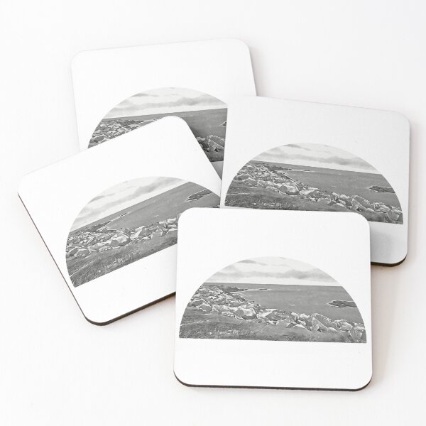 Item preview, A stormy day begins on the rocky coast designed and sold by Ink-Kreativ.