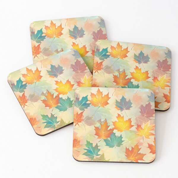 Item preview, background pattern maple leaves pastel designed and sold by orthodox-icon.