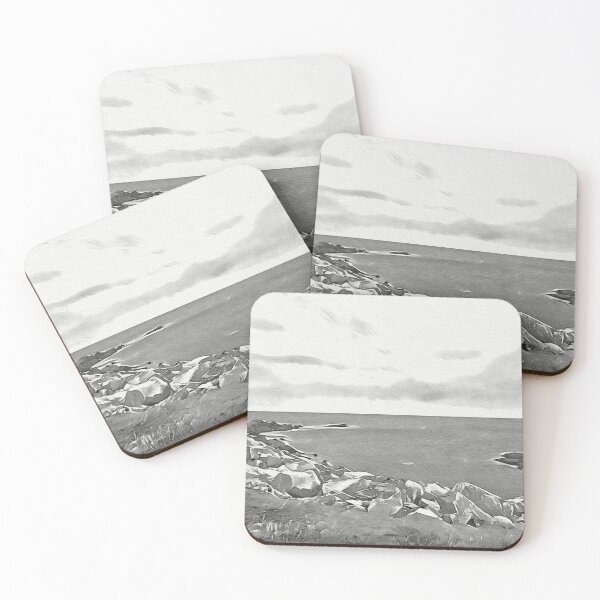 Item preview, A stormy day begins on the rocky coast (full frame) designed and sold by Ink-Kreativ.