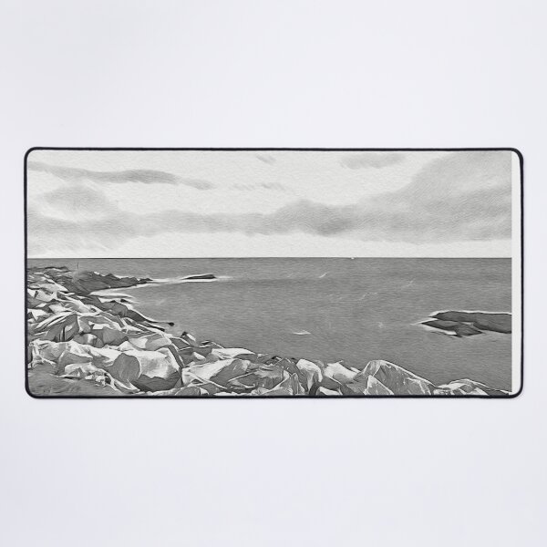 Item preview, A stormy day begins on the rocky coast (full frame) designed and sold by Ink-Kreativ.