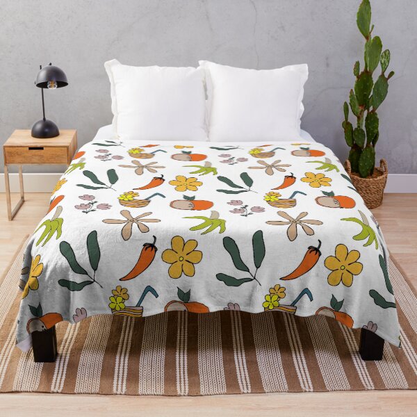 Item preview, Boho style pattern with plants, fruits, flowers designed and sold by Oleksandra Yurchenko.