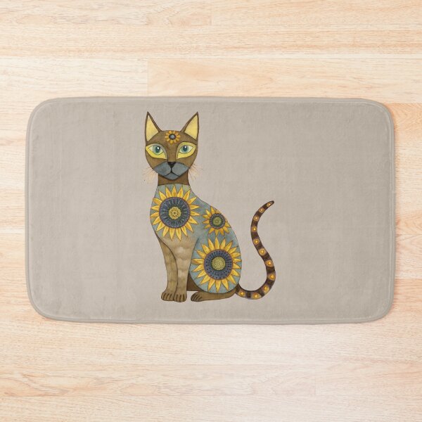 Item preview, Siamese Cat with Sunflowers Pattern designed and sold by patterncrow.