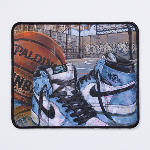 Vista previa del artículo con la obra «Nike Air Jordan 1 Baloncesto Uni Azul», diseñado y vendido por GalleryKauffeld.