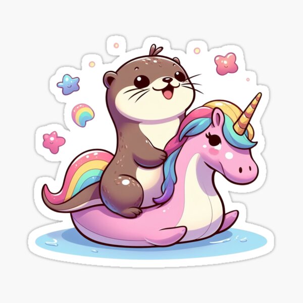 Artikel-Vorschau von Otter-Einhorn, designt und verkauft von CatherineLievre.
