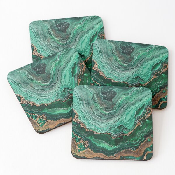Item preview, Abstract Art Malachit Stone (Photo of Glitter Only - Not Reflective) designed and sold by fluffstuffgifts.