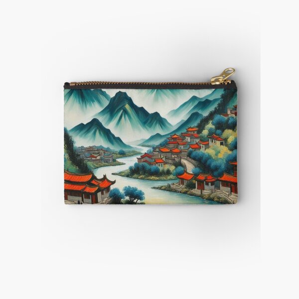 Item preview, Chinese mountain village and river designed and sold by JackFreestone.