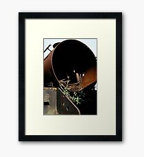 Ausrangierte Dampflokomotive, UK, 1970er Jahre. Gerahmtes Wandbild