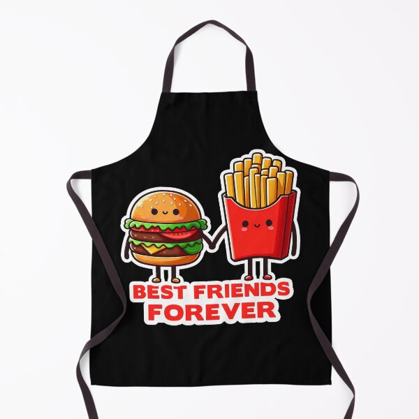 Item preview, Hamburger and French Fries Best Friends Forever designed and sold by plushism.